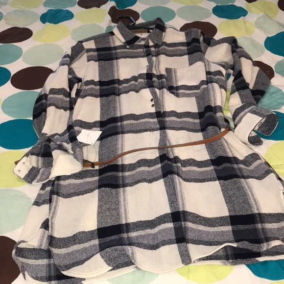 🎈Zara Basics🎈 plaid dress - Picture 2 of 3